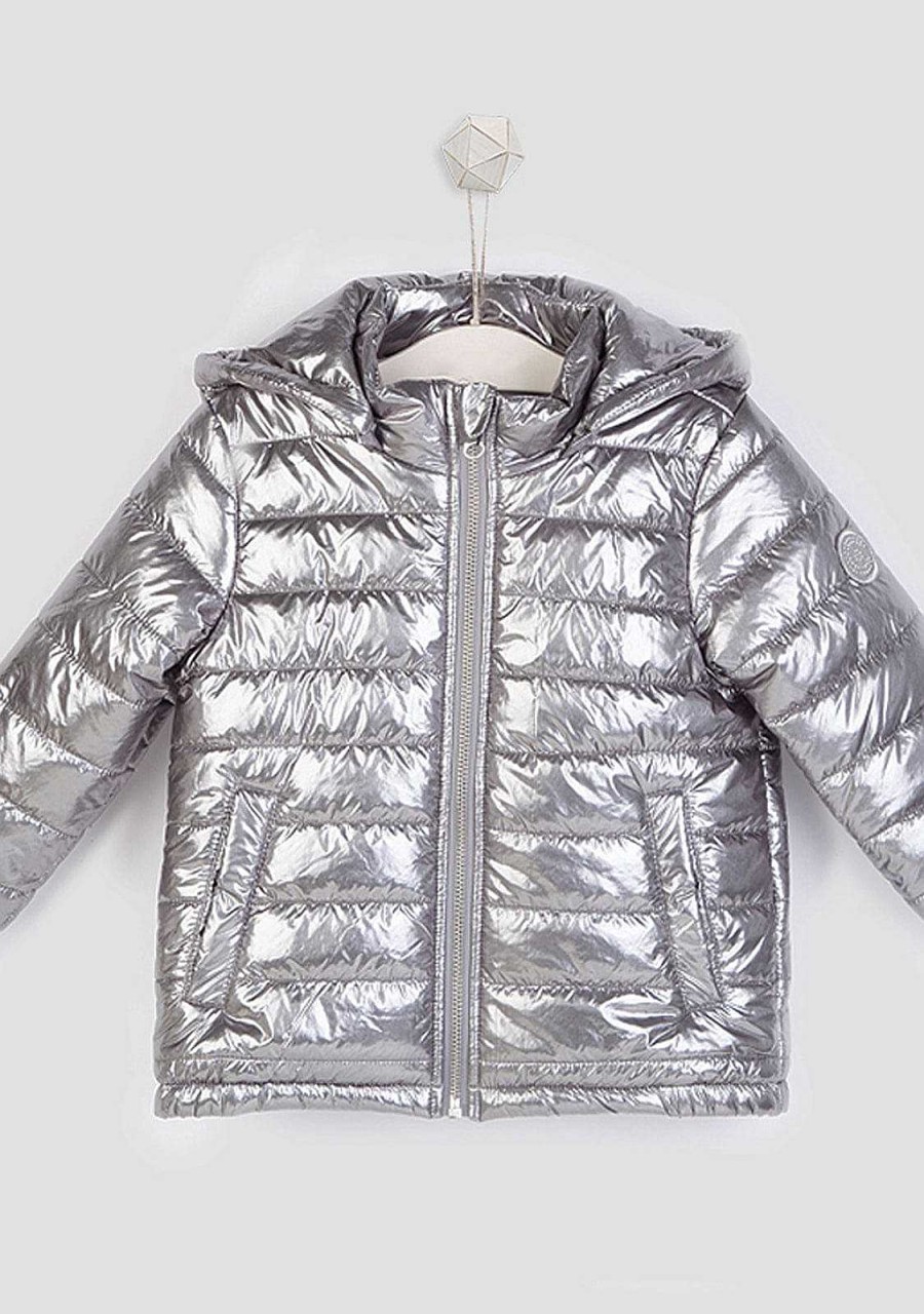 Hot Anorak De Metal Para Menina Roupas De Menina