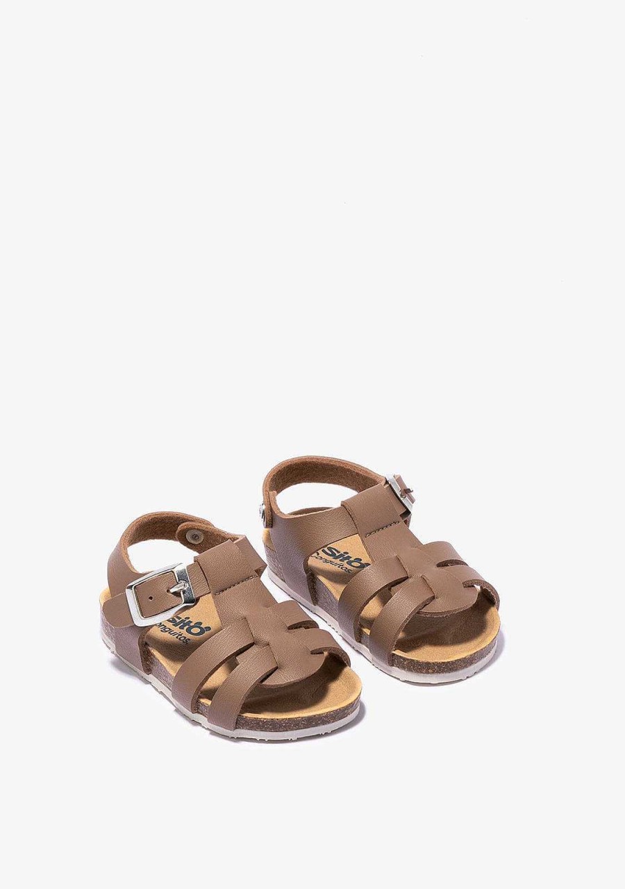 Wholesale Sandalias Para Bebe Com Fivela Bio Taupe Sapatos De Bebe