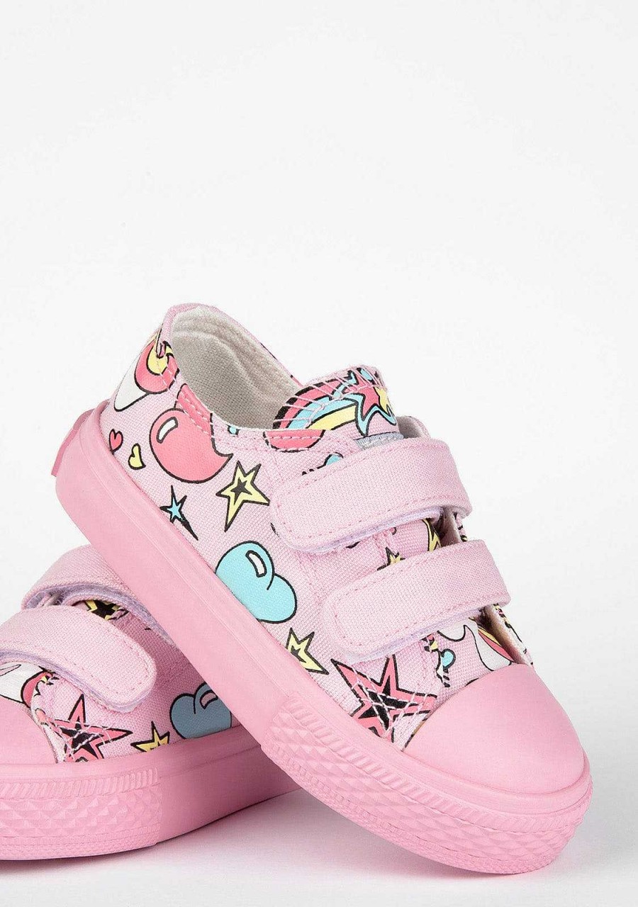 Hot Tenis Unicornio Rosa Para Bebe Tenis Casuais