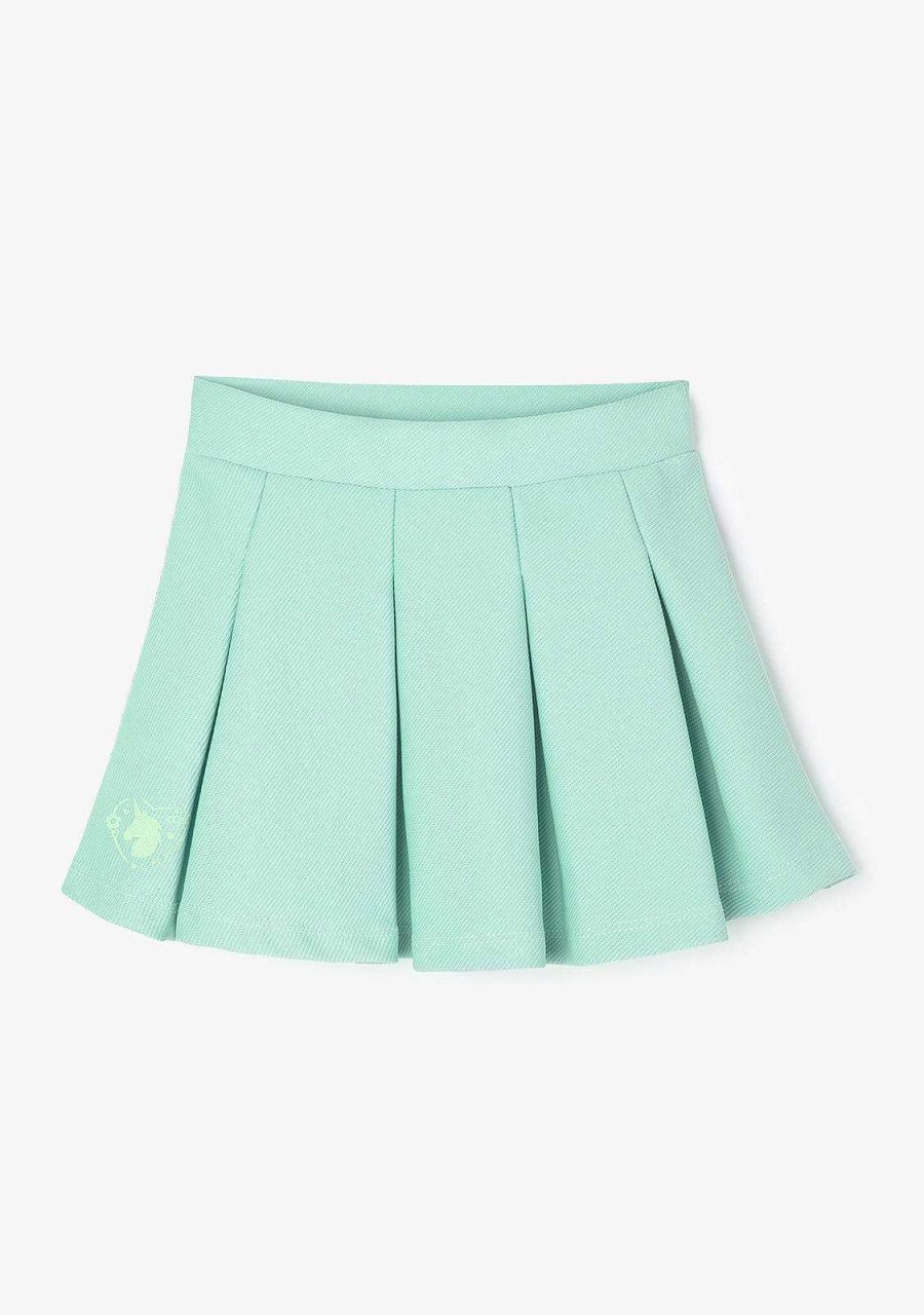 Hot Saia Plissada Caixa Menta Para Menina Roupas De Menina