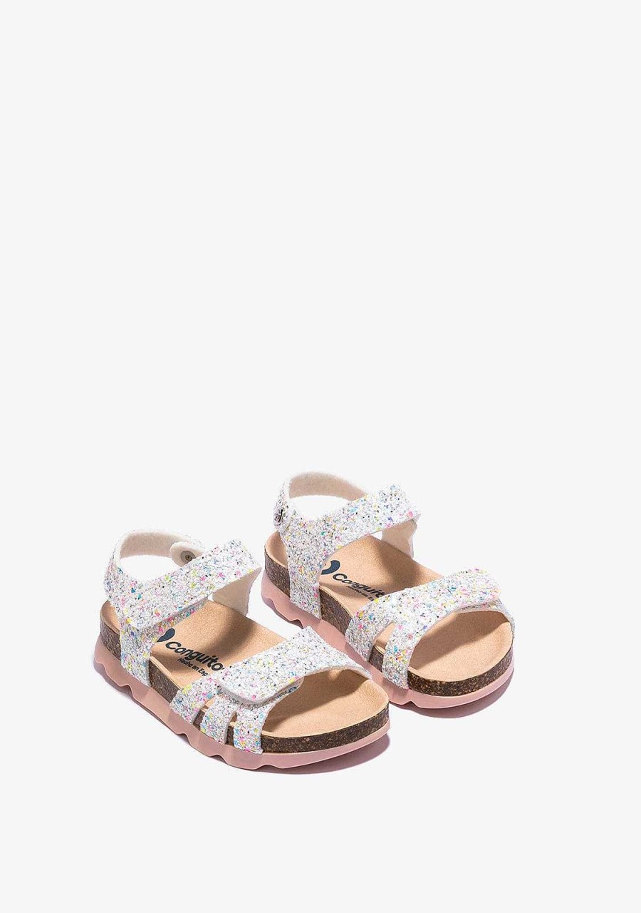 Wholesale Sandalias Bio Glitter Multicor De Menina Sapatos De Menina