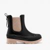 Online Botas De Chuva Unis Pretas Bege P&B Botas De Chuva