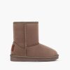 Hot Botas Australianas Com Logo Taupe Repelente De Agua P&B Botas