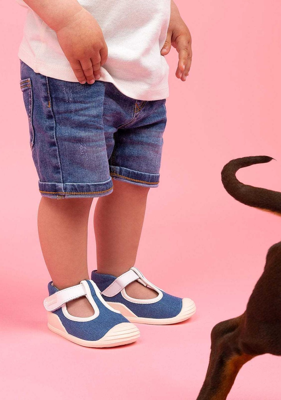 Hot Tenis Jeans First Steps Para Bebe Primeiros Passos