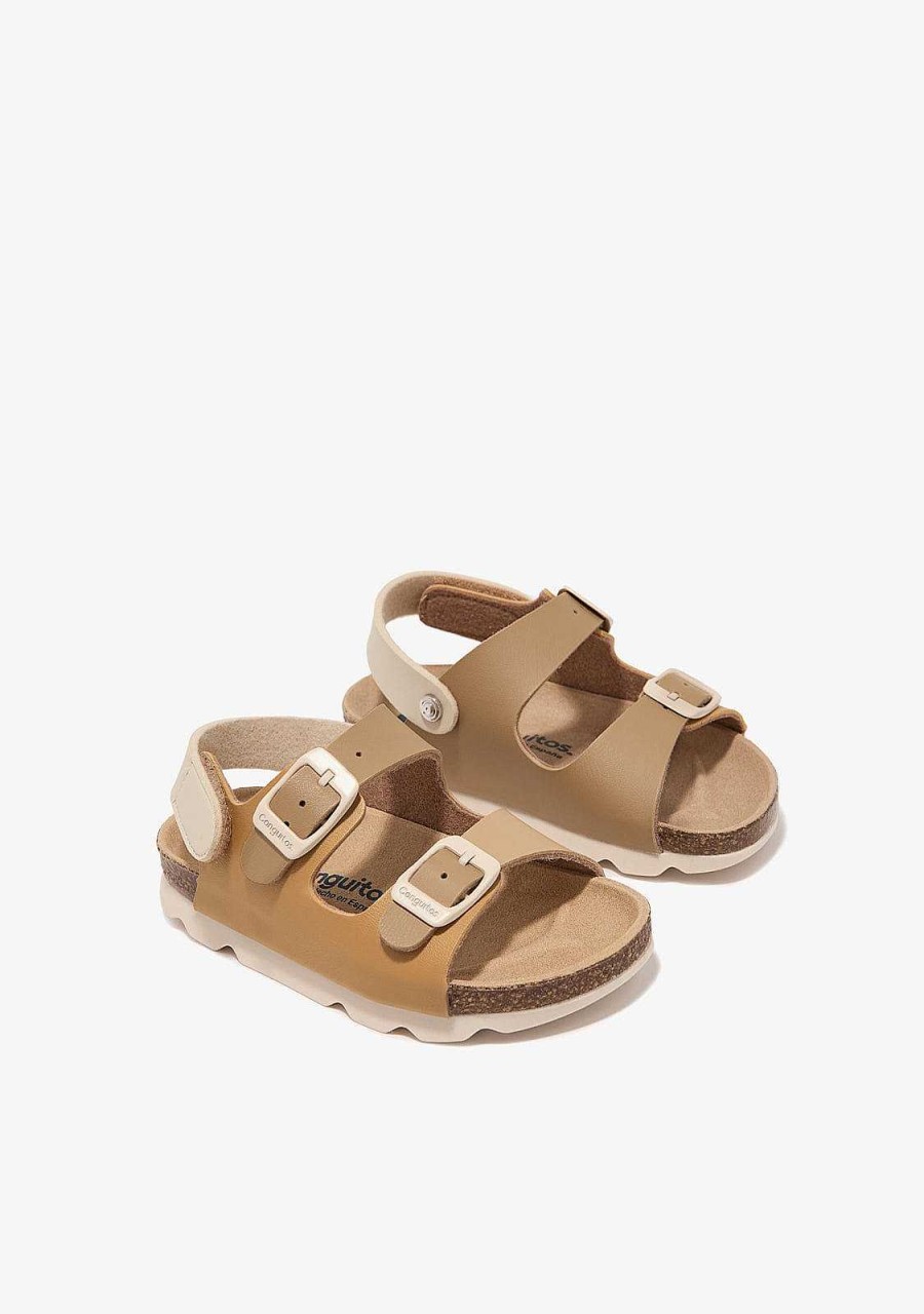 Best Sandalias Bio Buckle Castanhas Sapatos De Menina