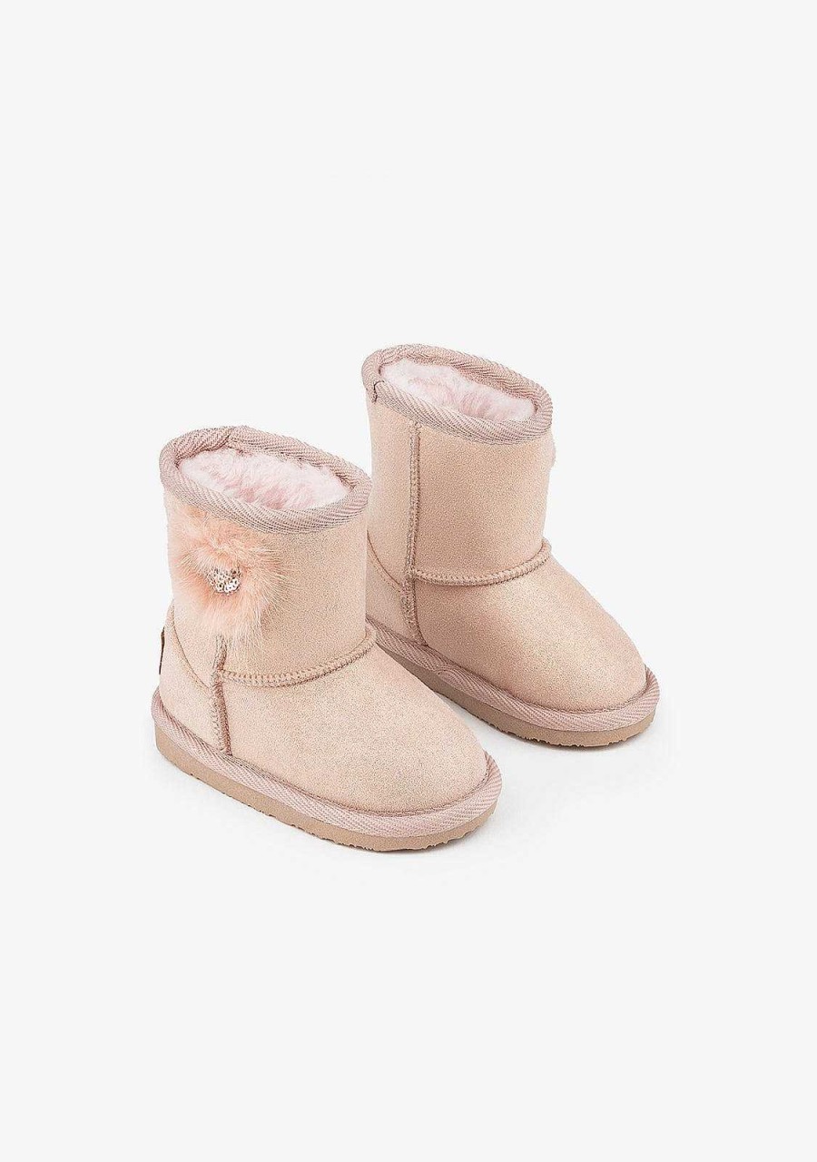 Clearance Botas Australianas De Lantejoulas Coracao Rosa Para Bebe Botas Australianas