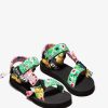 Hot Sandalias Flores Multicor De Menina P&B Sandalias