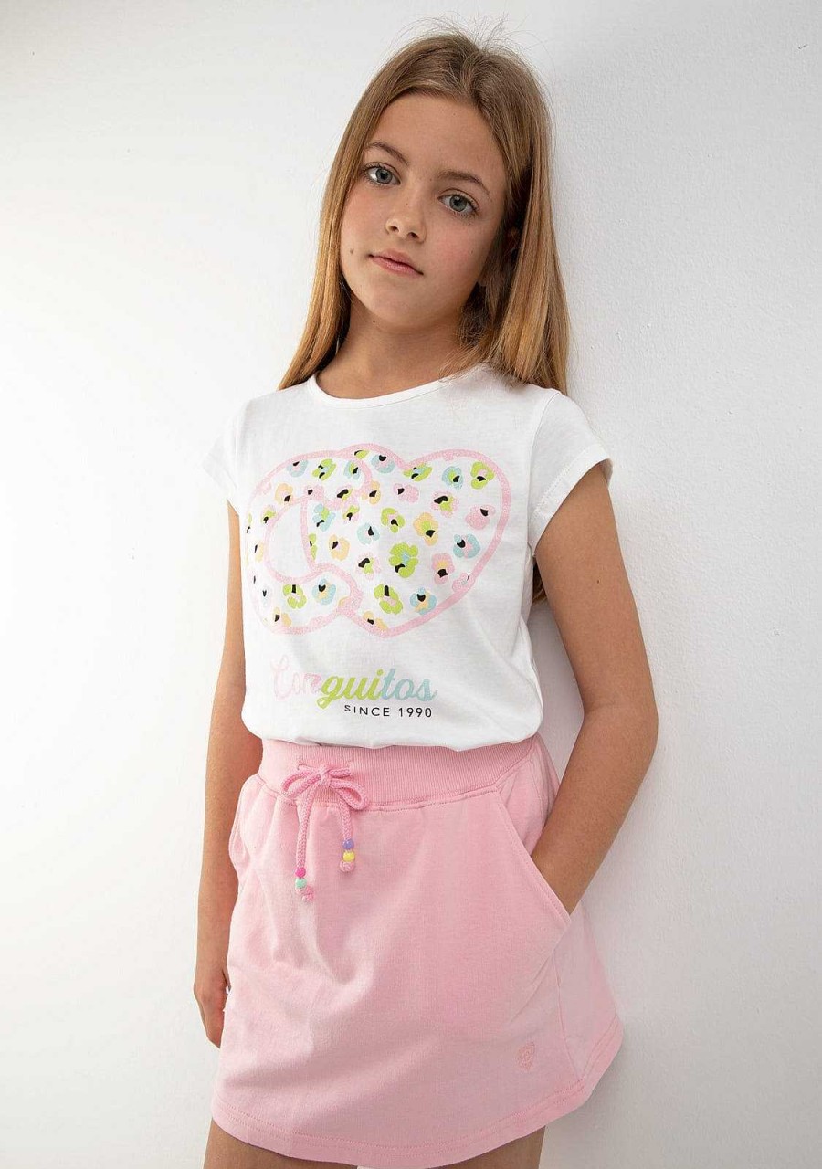 Best T-Shirt Multicolor Conguitos Leopardo Roupas De Menina