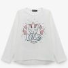 Clearance Camiseta Unicornios Brancos Para Menina Camisetas De Manga Comprida