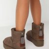 Wholesale Botas Australianas Com Ziper Taupe P&B Botas