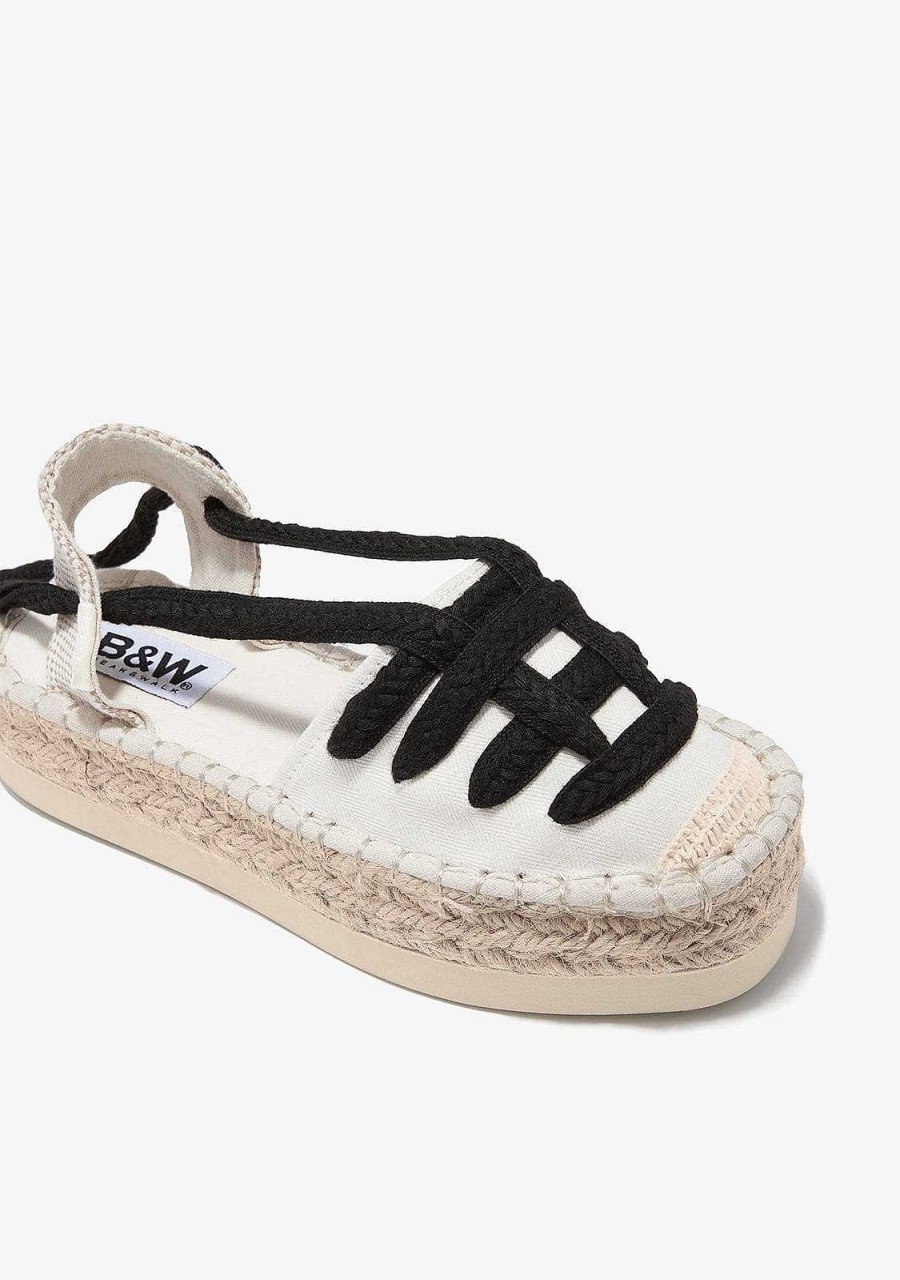 Clearance Alpercatas Off White Alpercatas B&W Sapatos De Menina