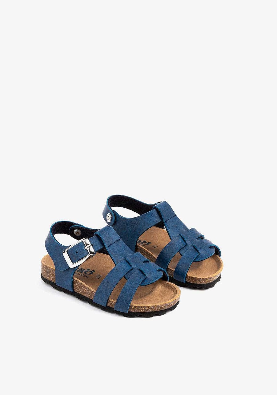 Best Sandalias Bio Com Tiras Azul Para Bebe Sandalias