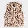 New Colete De Pele De Leopardo Para Menina Roupas De Menina