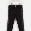 Wholesale Jeans Feminino Com Strass Lateral Preto Calcas E Leggings