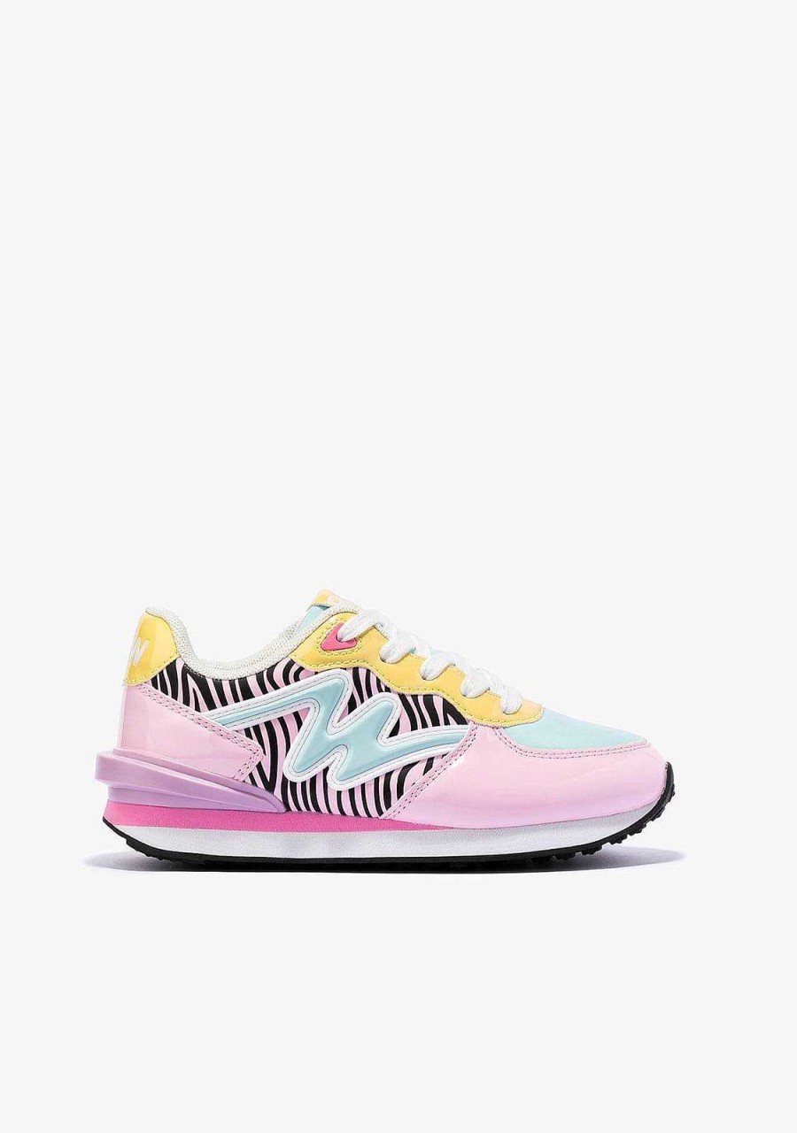 Clearance Tenis Zebra Multicolor Menina P&B Tenis Casuais