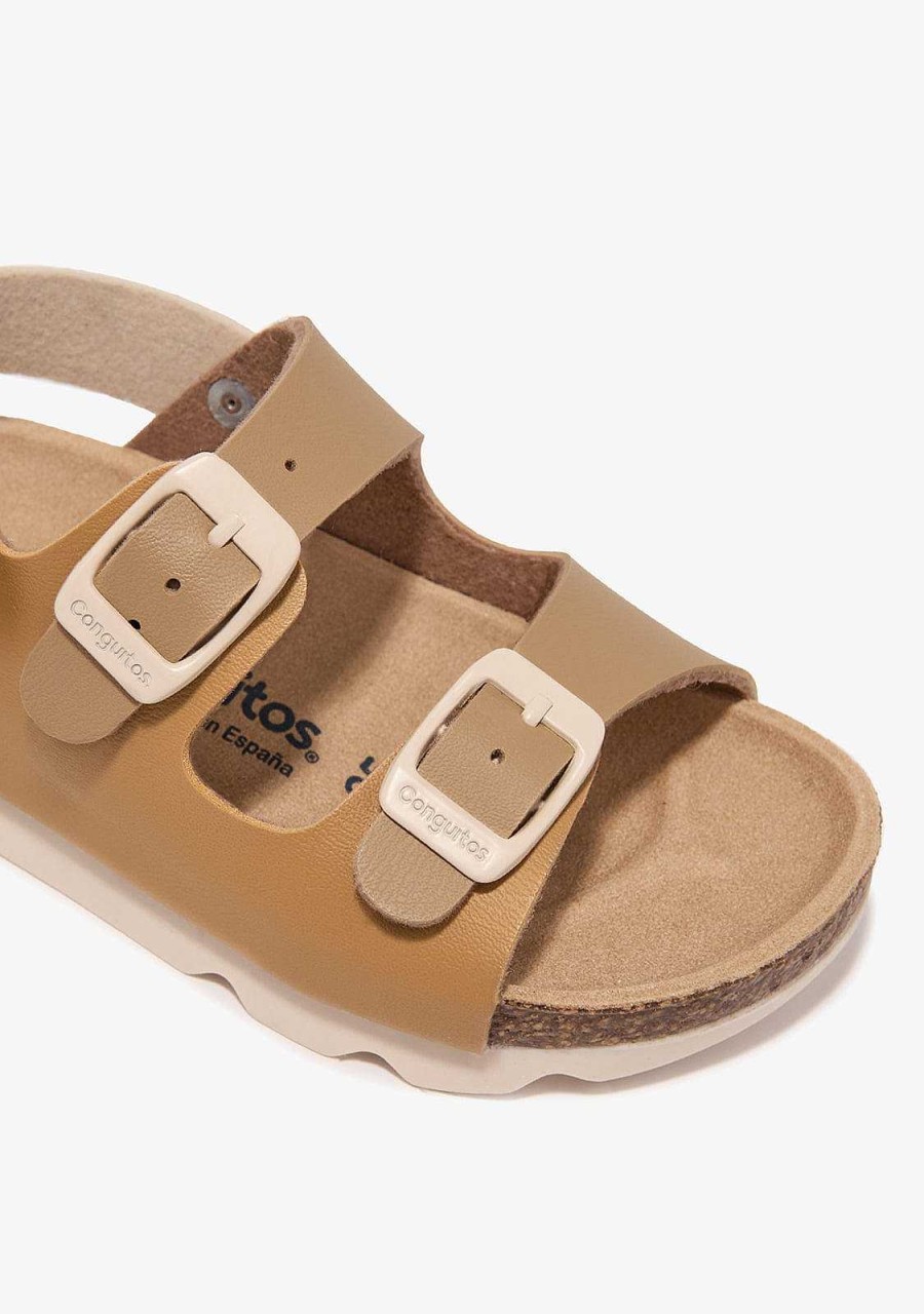 Best Sandalias Bio Buckle Castanhas Sapatos De Menina