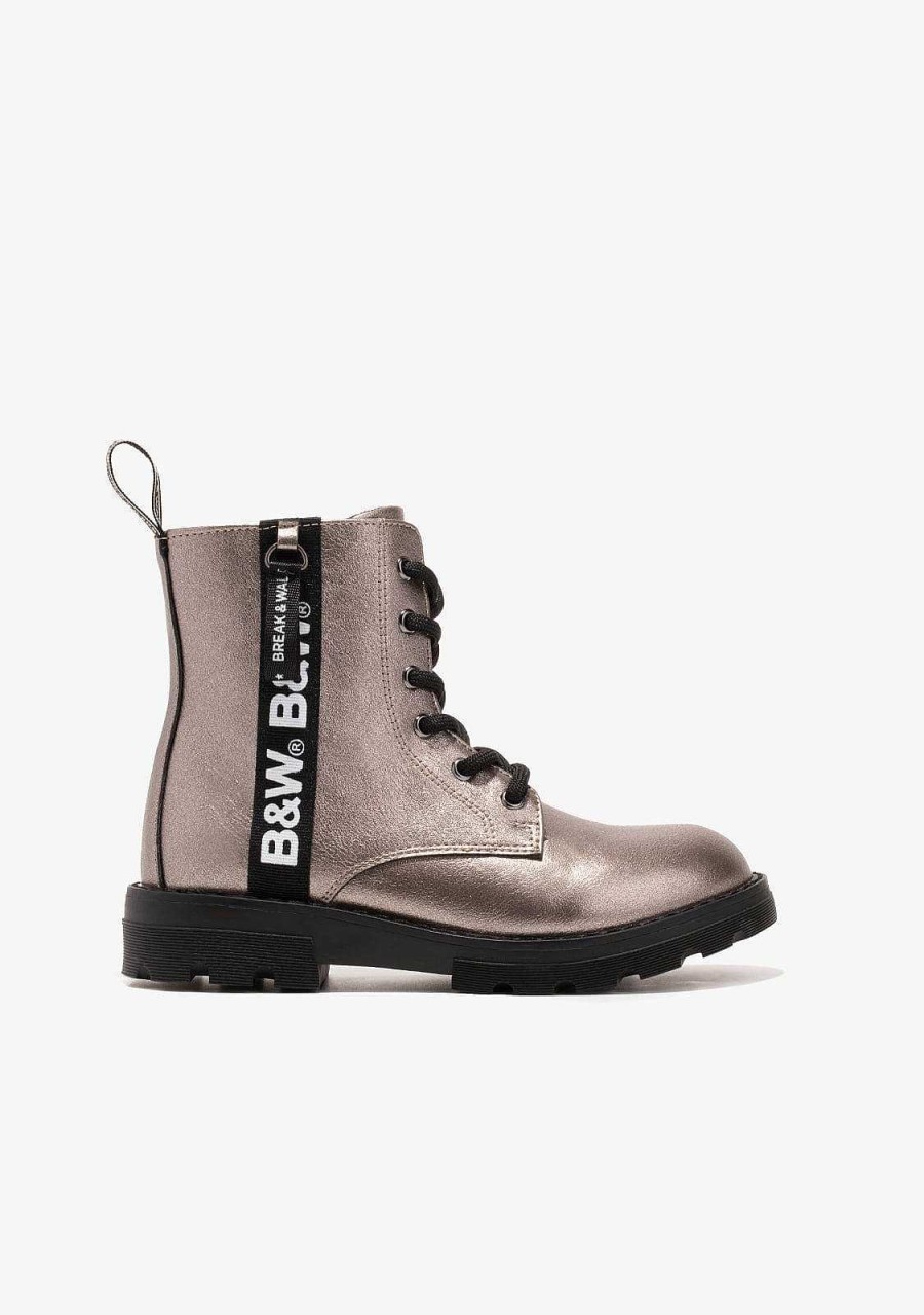 New Botas Femininas Com Logotipo Militar Em Preto E Branco Botas