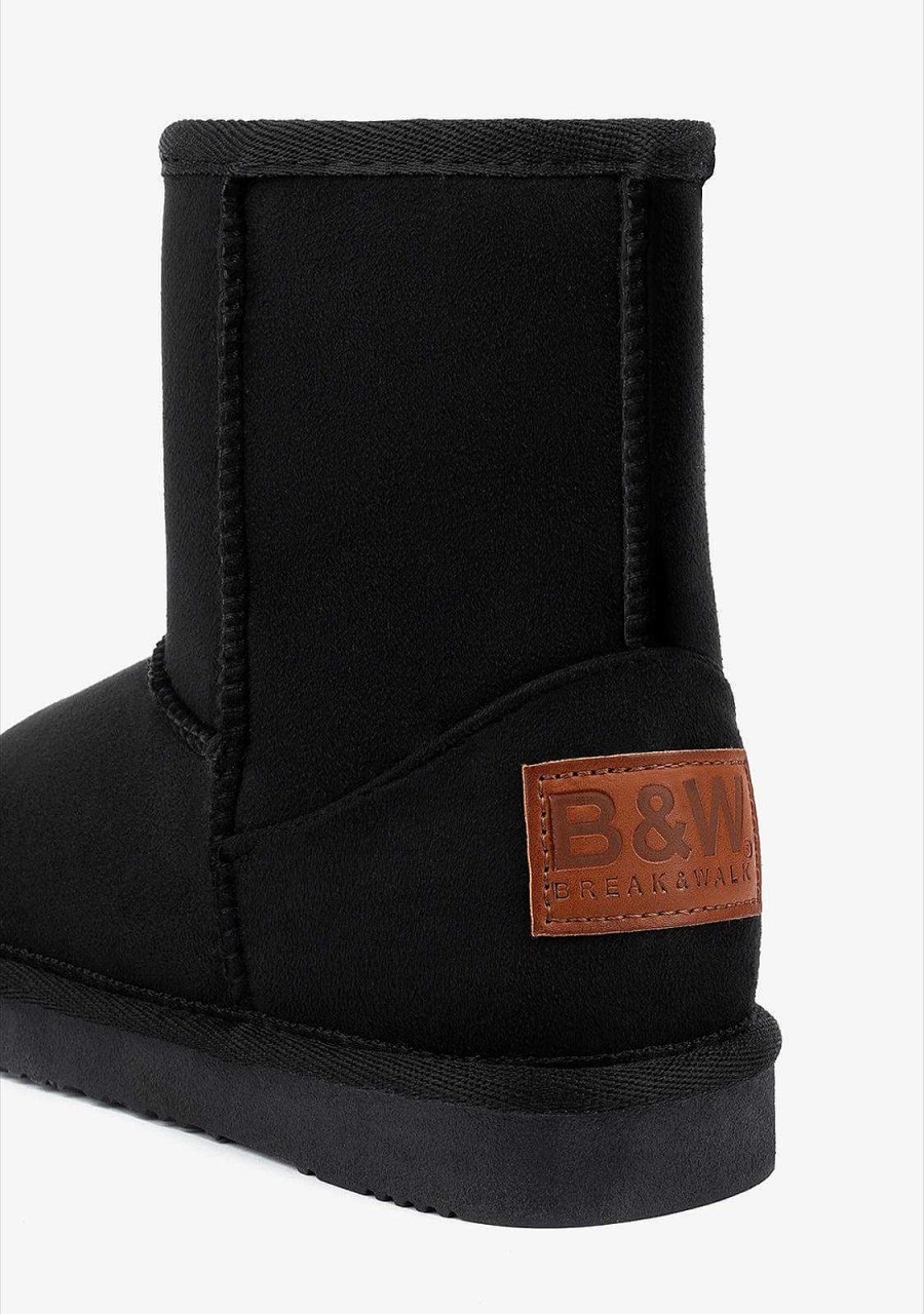 New Botas Australianas Basicas Pretas Repelente De Agua P&B Botas Australianas