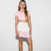 Clearance Saia Patchwork Flores Babados Roupas De Menina