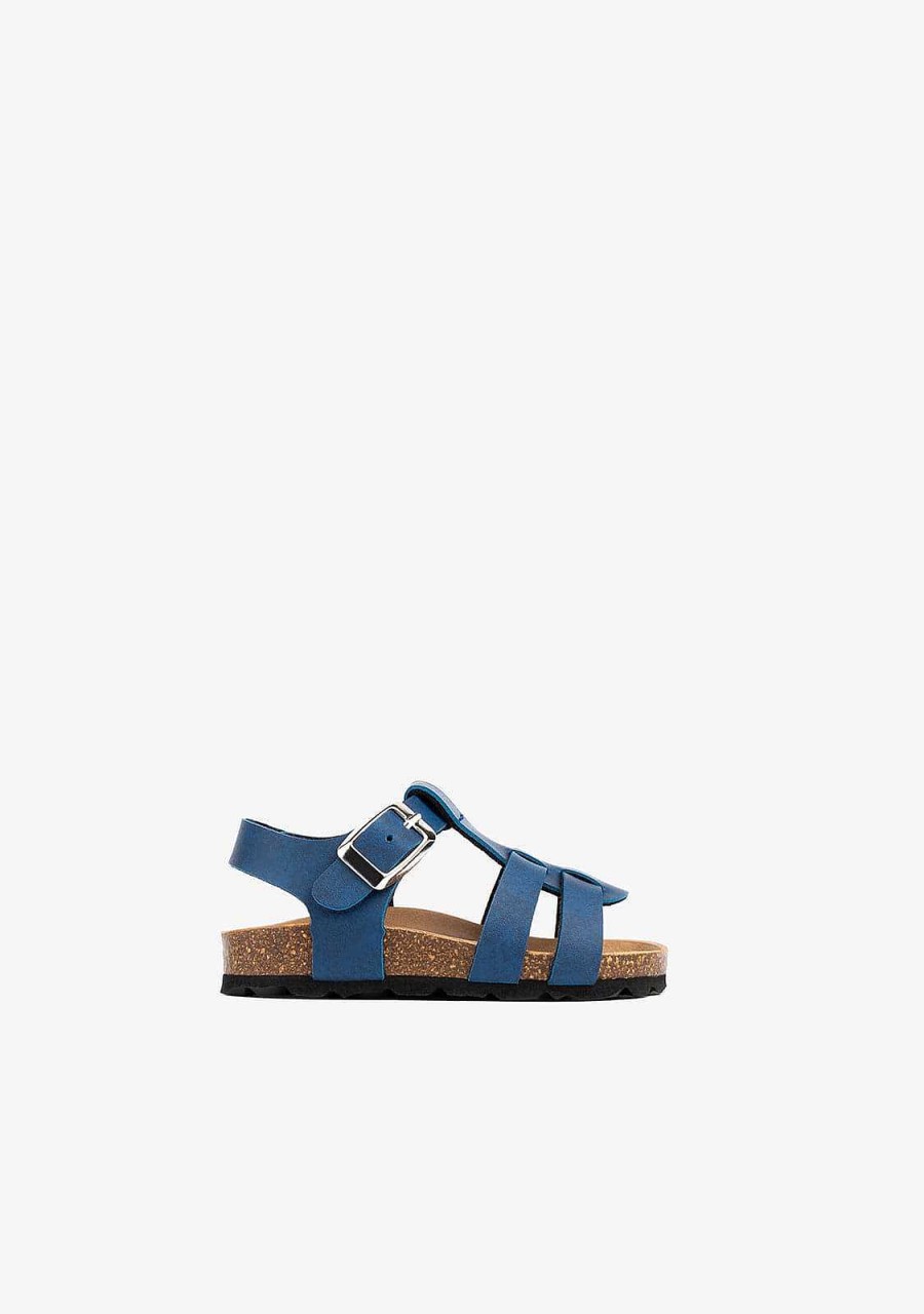 Best Sandalias Bio Com Tiras Azul Para Bebe Sandalias