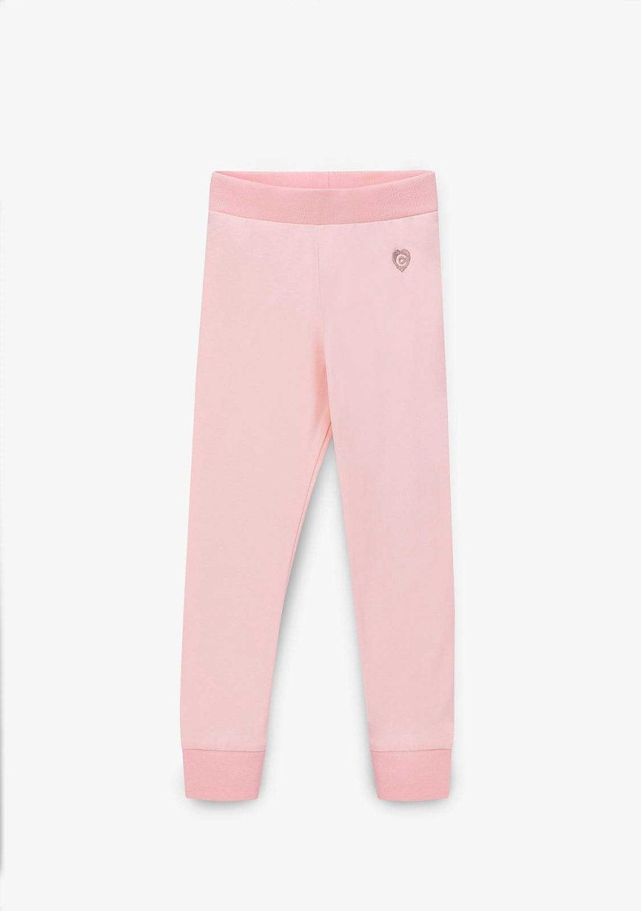 Wholesale Joggers De Jersei Cor-De-Rosa Para Menina Roupas De Menina