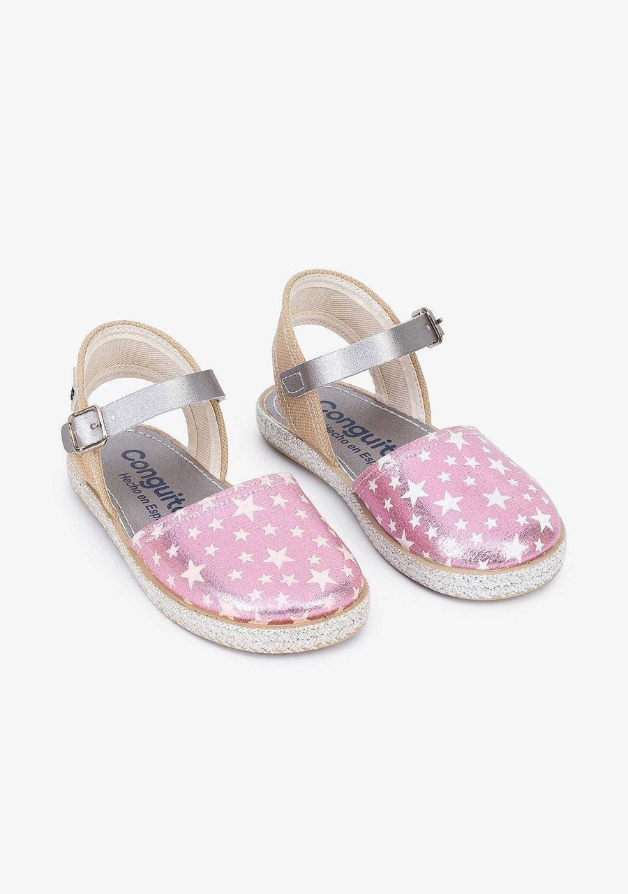 New Alpercatas Star Pink Glow De Menina Alpercatas