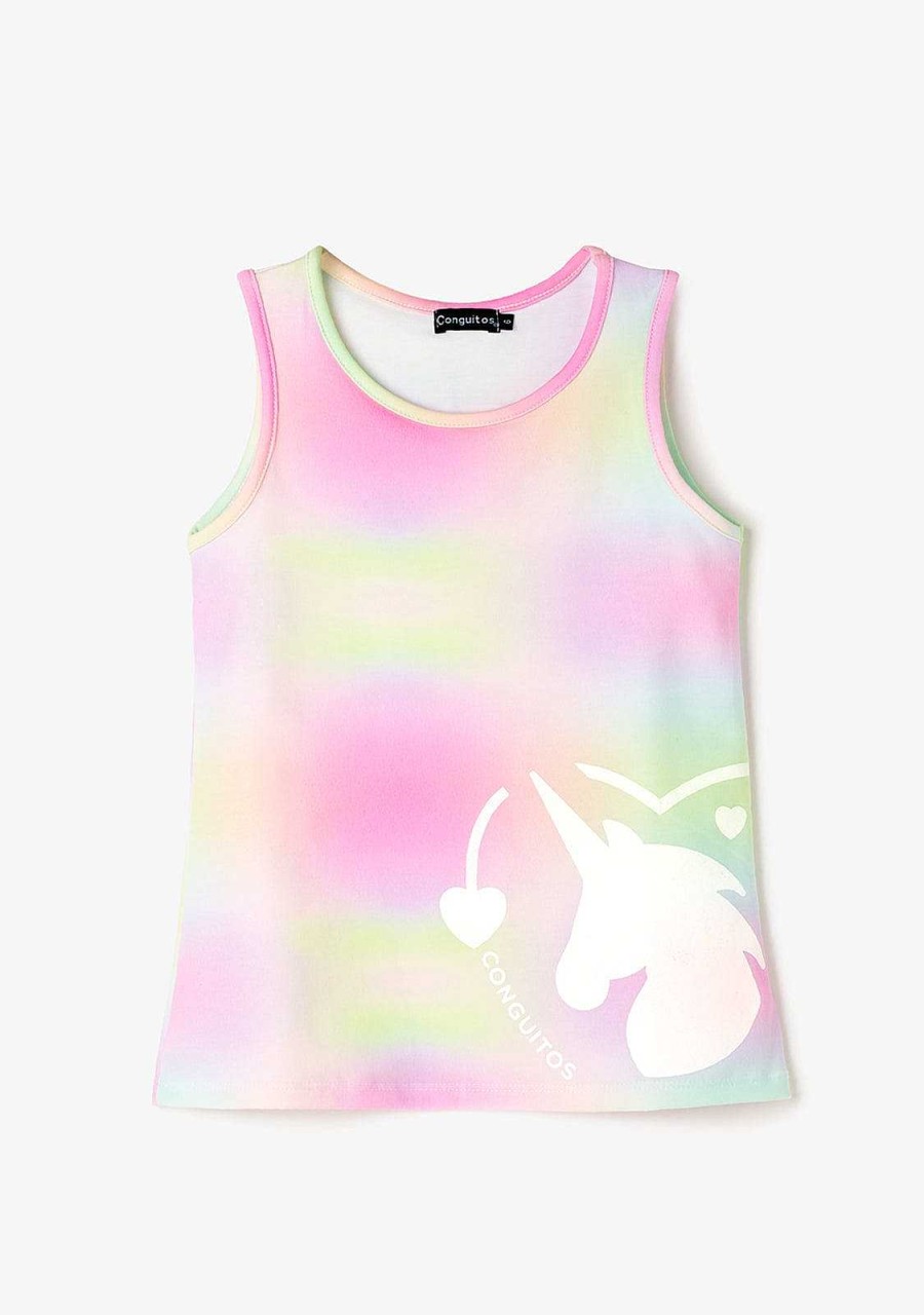 New Camiseta Unicornio Multicolorida Roupas De Menina