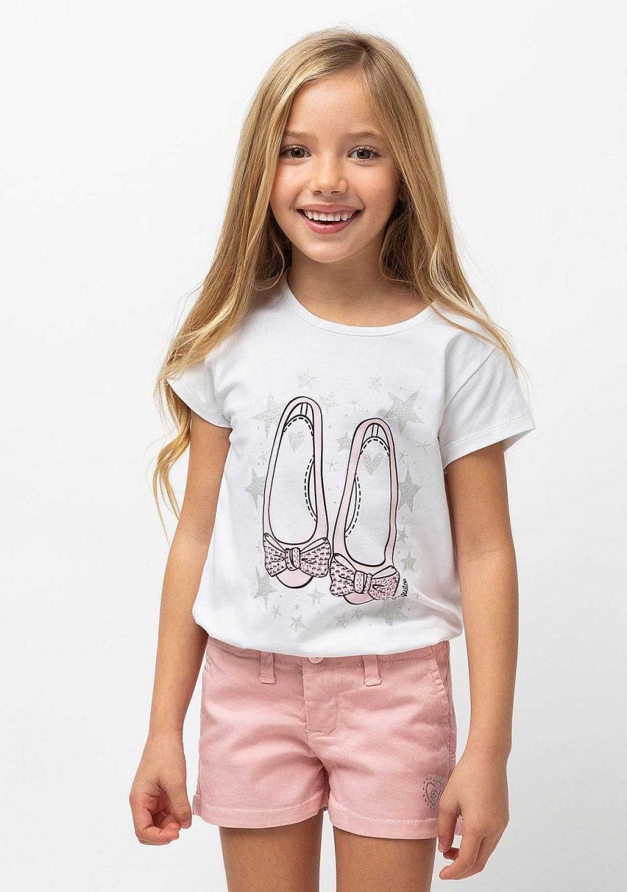 Wholesale T-Shirt Rosa "Bailarinas" De Menina Camisetas