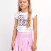 Online T-Shirt Branca Com Coracoes De Lantejoulas Para Menina Camisetas