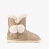 Hot Botas Australianas Nobuck Bege P&B Botas Australianas