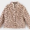 New Casaco De Pele De Leopardo Para Menina Roupas De Menina