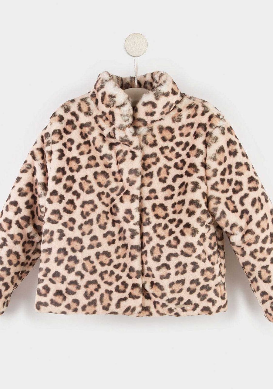 New Casaco De Pele De Leopardo Para Menina Roupas De Menina