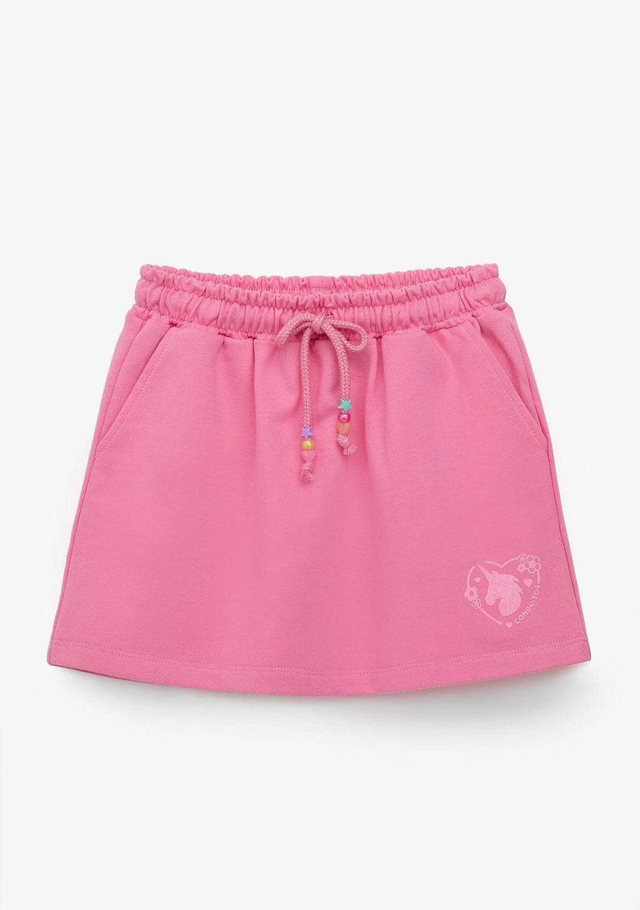 New Saia Esportiva Lisa De Pelucia Rosa Para Menina Roupas De Menina