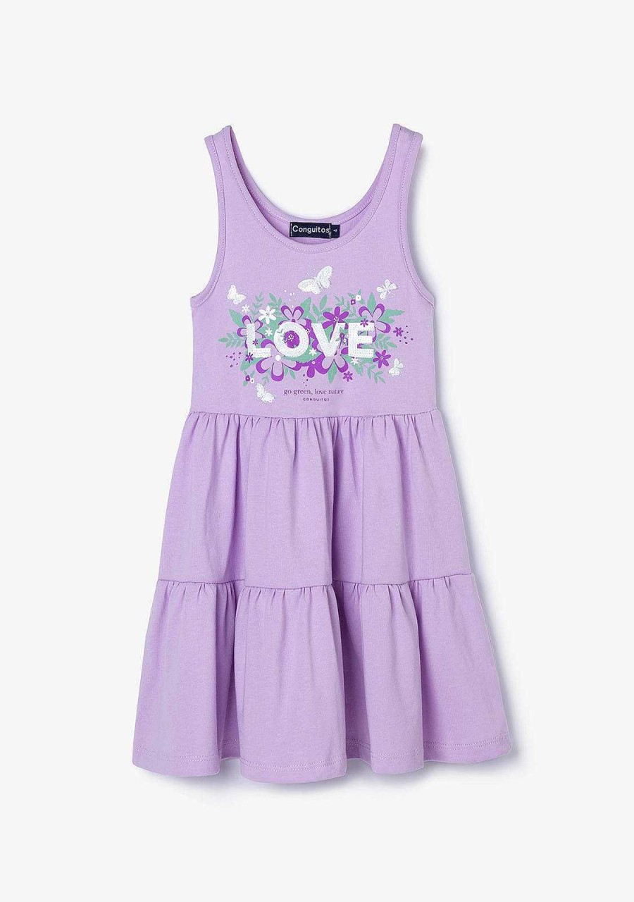 Best Vestido Malva Love Nature Com Babados Para Menina Roupas De Menina