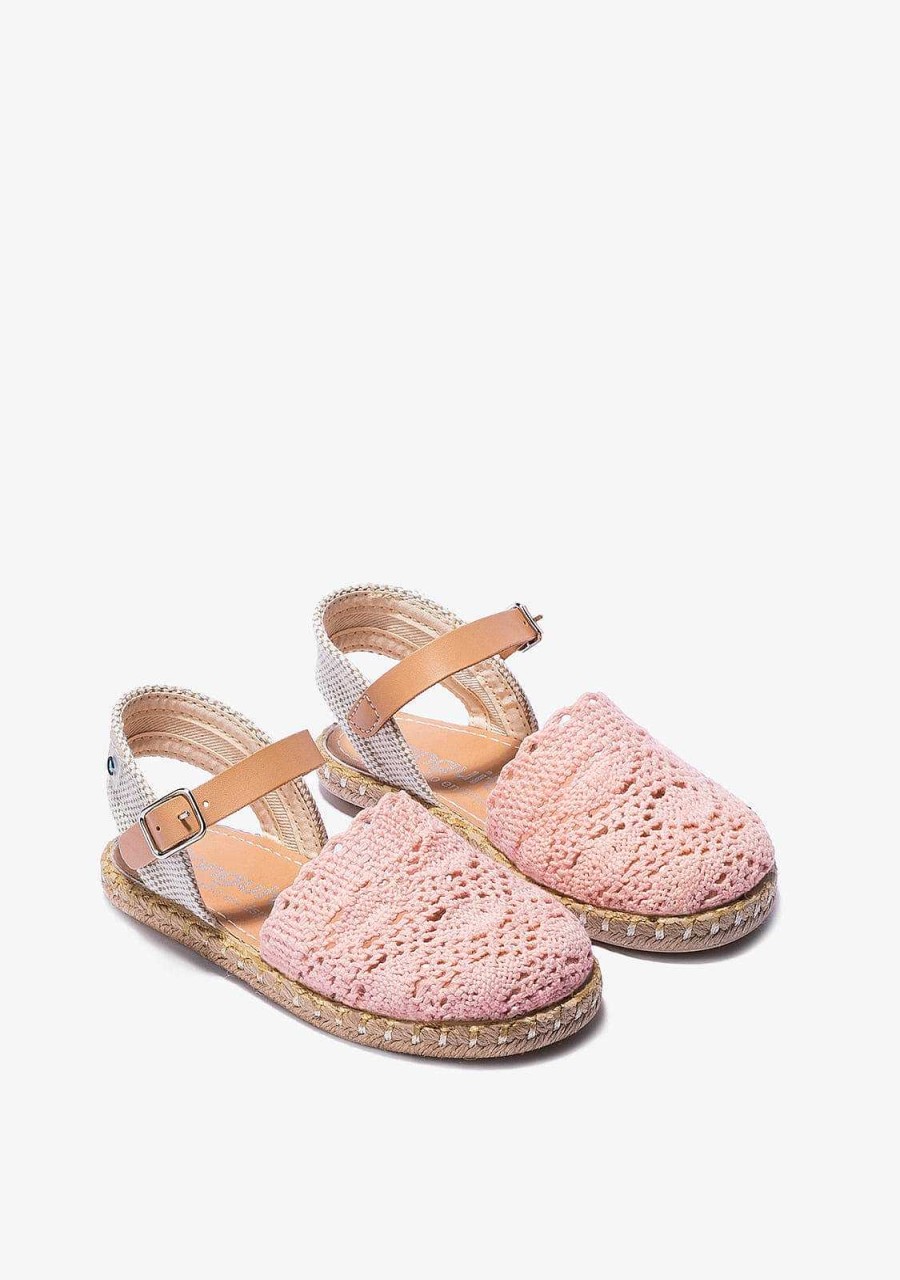 Clearance Alpercatas Macrame Rosa Sapatos De Cerimonia