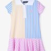 Best Vestido Polo Feminino Patchwork Multicolorido Vestidos