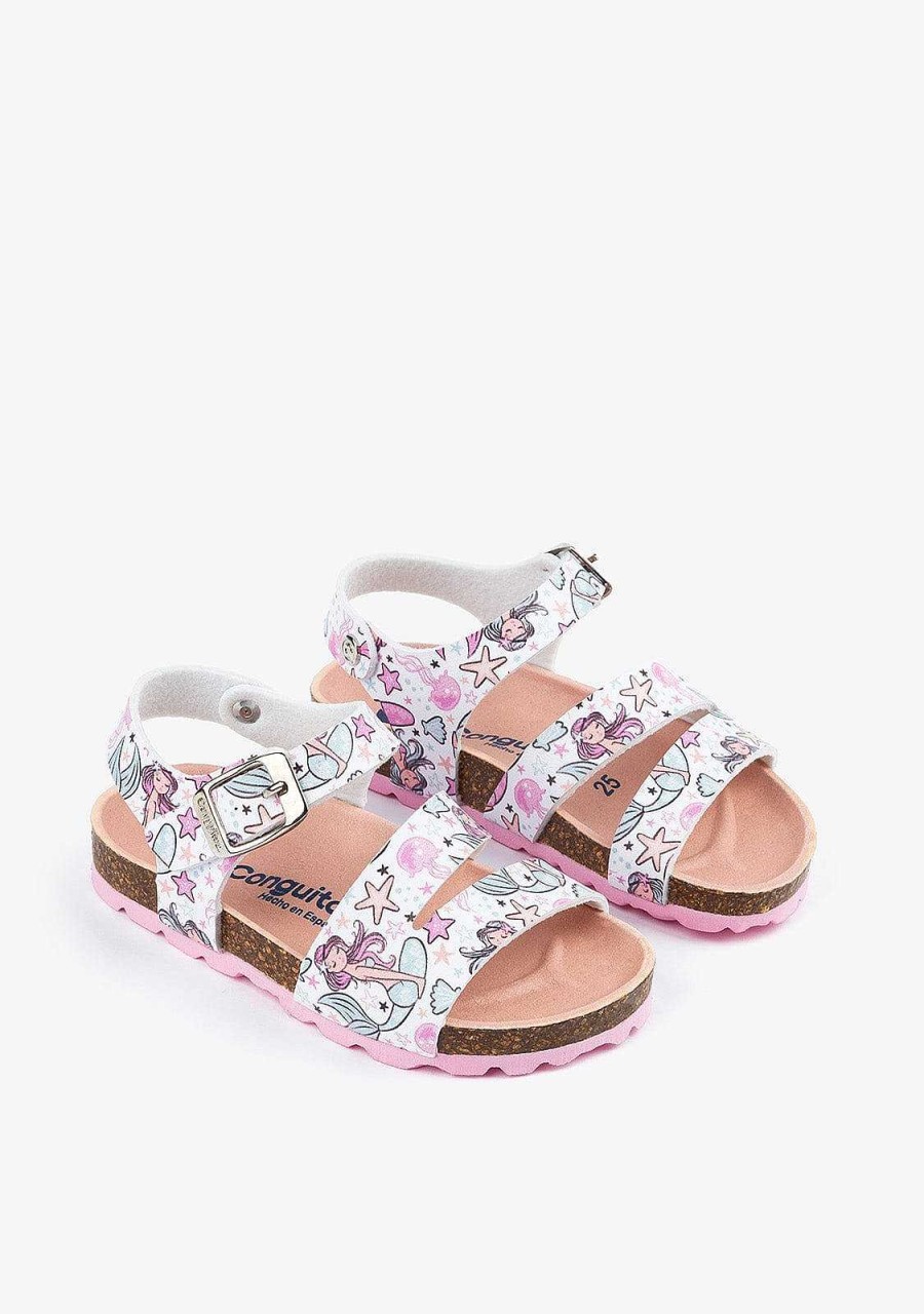 Wholesale Sandalias Bio Para Menina Com Estampa Multi Sereia Sandalias