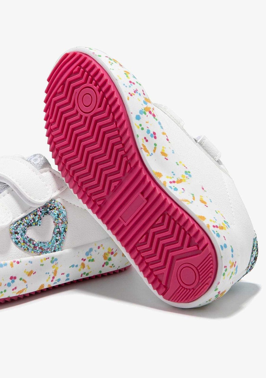 New Tenis Confetti Glitter Branco Bebe Tenis Casuais