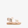 Hot Sandalias De Couro Crown Platinum Para Bebe Sandalias