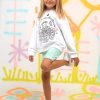 Wholesale Moletom Menina Urso Branco Glitter Flores Roupas De Menina