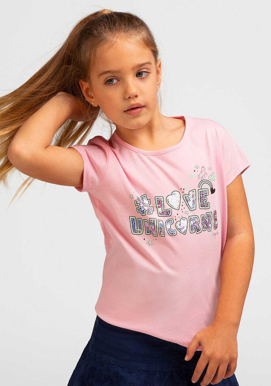 Best Camiseta Unicornios Rosa Amor Para Menina Camisetas