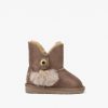 Online Botas Australianas Pompon Taupe Para Bebe Botas Australianas