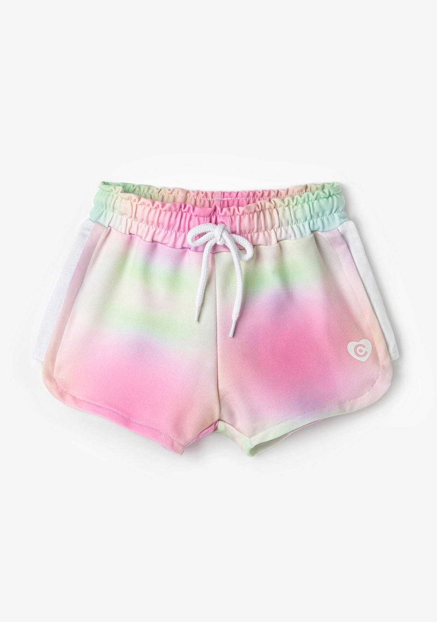 Clearance Shorts Esportivos Tie Dye Roupas De Menina