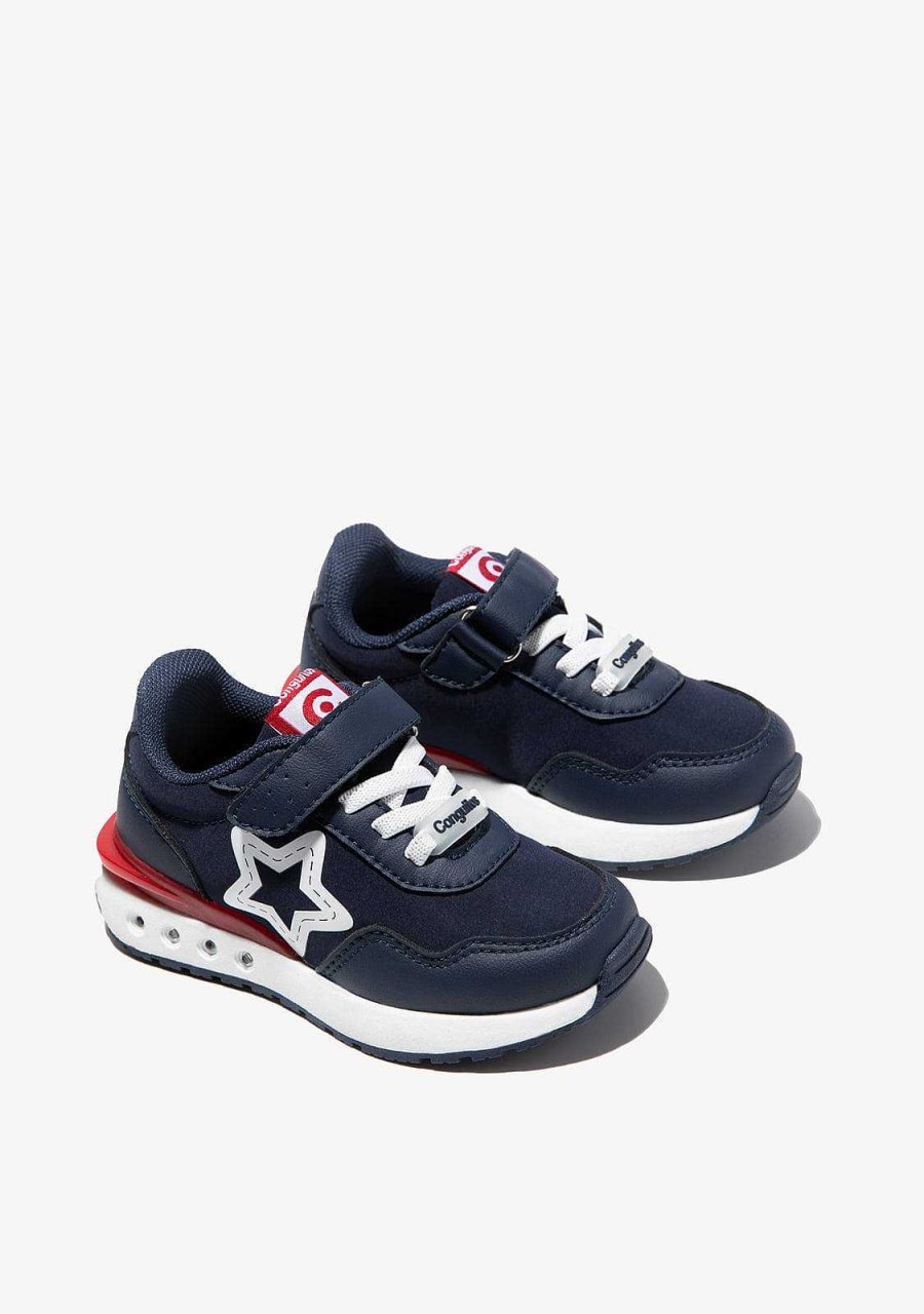 Hot Tenis Unis Navy Star Com Luzes Tenis Com Luzes