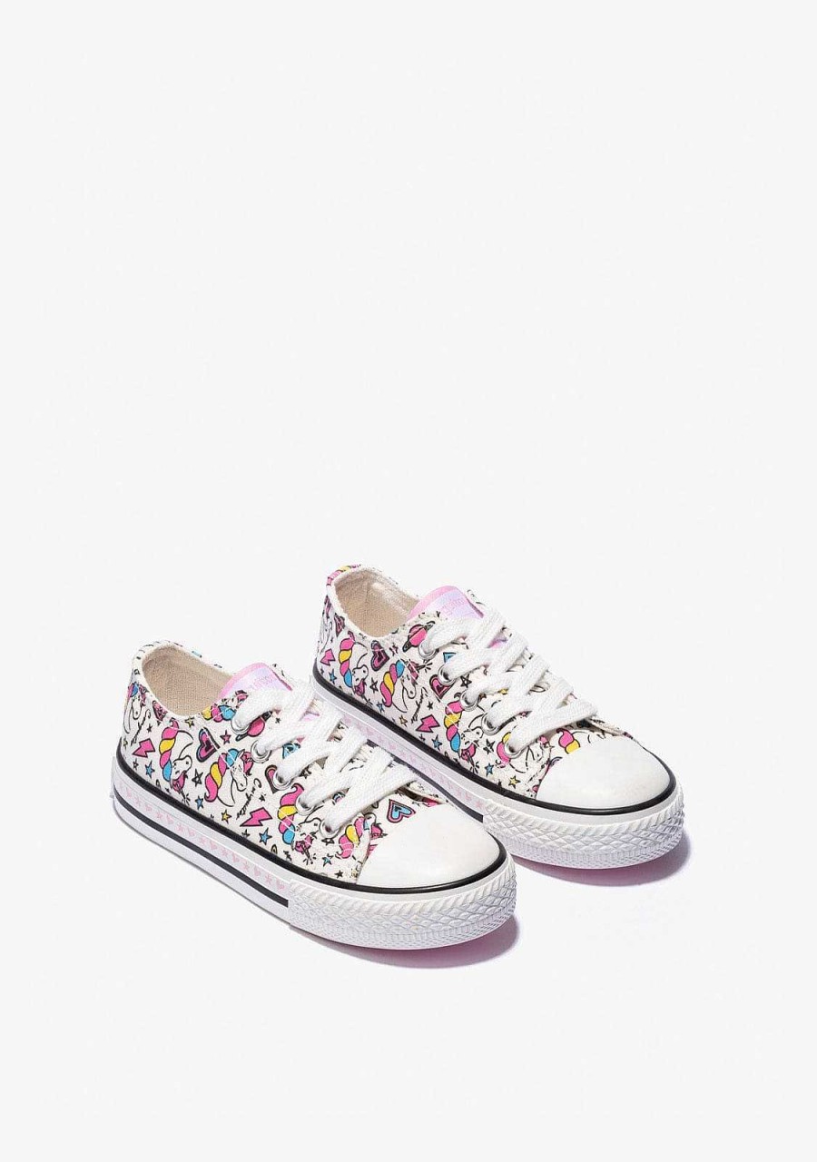 Clearance Lona De Tenis De Unicornio Branco Feminino Tenis Casuais