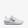 Hot Tenis Feminino Branco Prateado Com Logotipo Preto E Branco Tenis Casuais