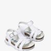 Hot Sandalias Unis Com Fivela Biologica Branca Sandalias