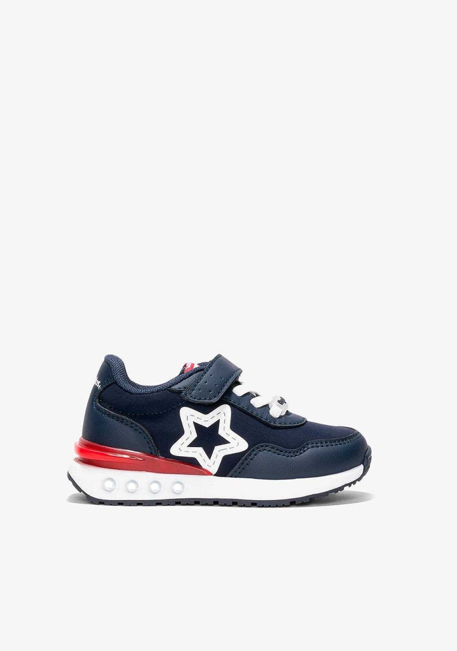 Hot Tenis Unis Navy Star Com Luzes Tenis Com Luzes