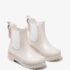 New Botas De Chuva Unis Bege Preto E Branco Botas De Chuva