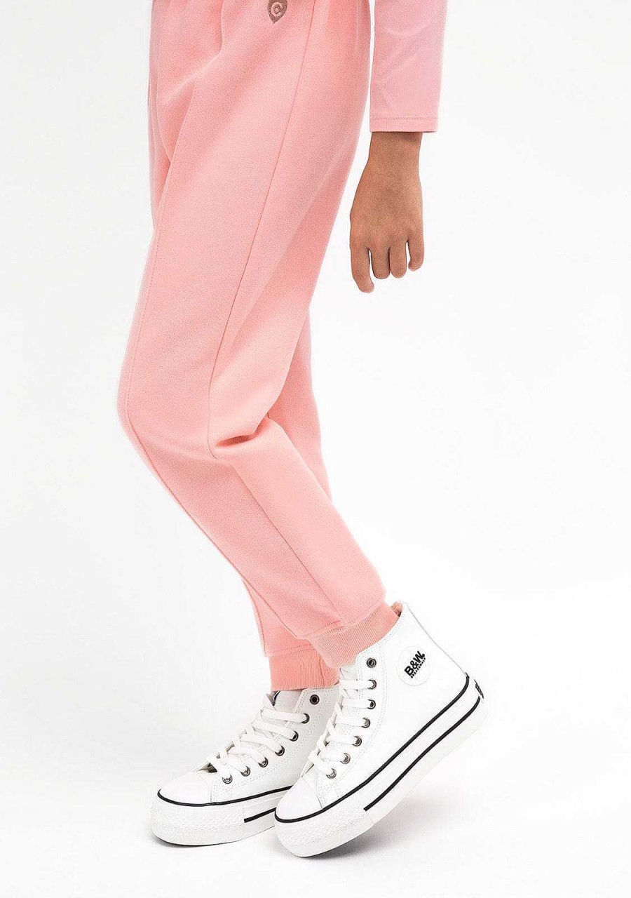 Online Joggers Basicos Rosa Menina Roupas De Menina